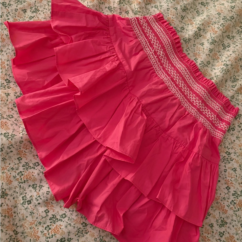 SIZE S (NWT) HOT PINK CAVENDER’S SKIRT (built-in shorts)
